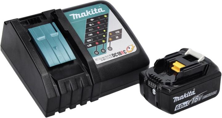 Productafbeelding Makita DUB 185 RG1 Accu bladblazer 18 V + 1x accu 6.0 Ah + lader (Oplaadbare batterij, Bladblazer)