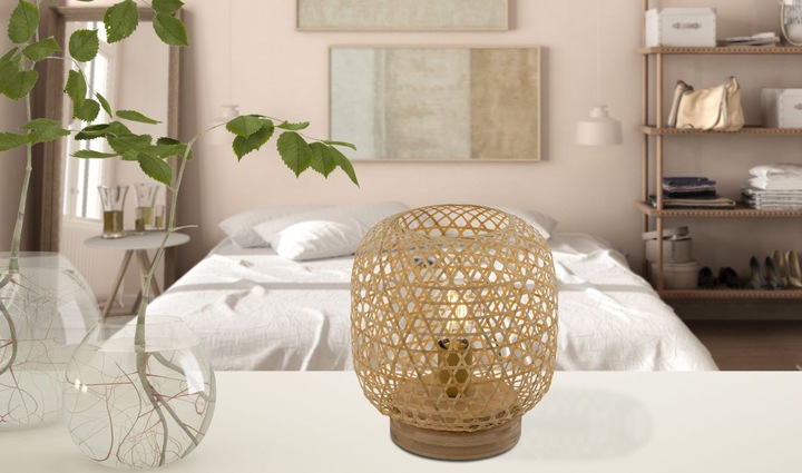 Image du produit Globo Lampe de table Mirena nature 1xE27 (E27)