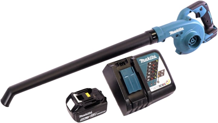 Productafbeelding Makita DUB 186 RT1 Accu bladblazer 18 V + 1x accu 5.0 Ah + lader (Oplaadbare batterij, Bladblazer)