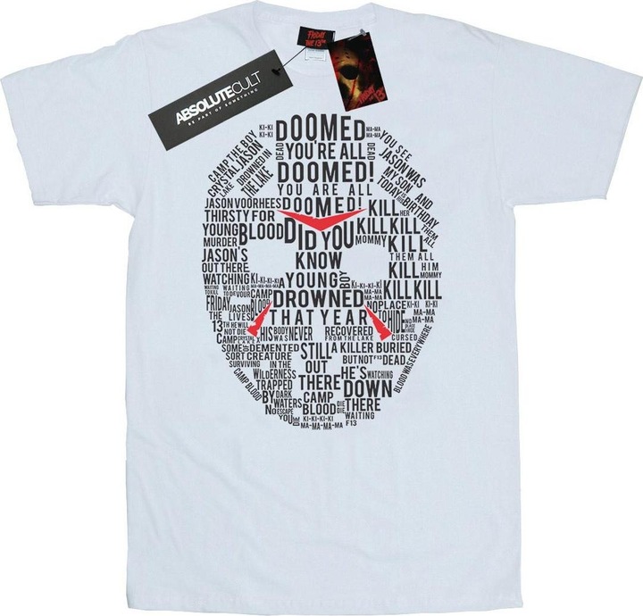 Produktbild Absolute Cult Jason Text Mask TShirt (S)