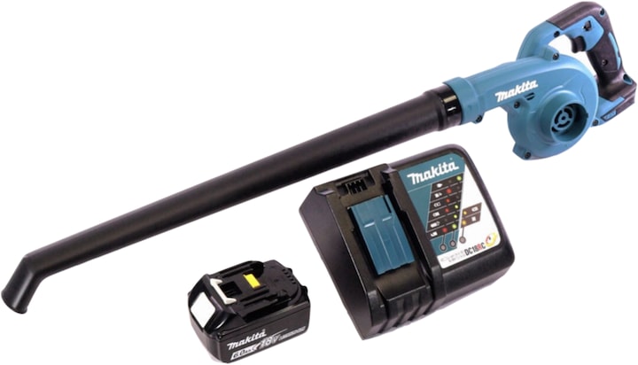 Productafbeelding Makita DUB 186 RG1 Accu bladblazer 18 V + 1x accu 6.0 Ah + lader (Oplaadbare batterij, Bladblazer)