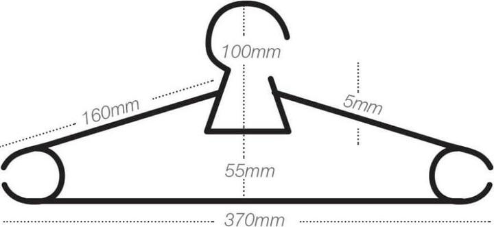 Productafbeelding DecoBella Set van 6 kleerhangers (6 x)