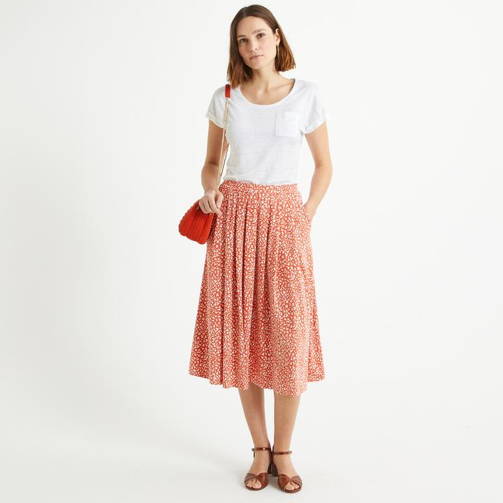 Produktbild Anne Weyburn Ausgestellter Rock mit Blumenmuster (50)