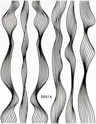 Beautynails Bna Stickers Nail Cb090 Black (Kunstnägel, Schwarz)