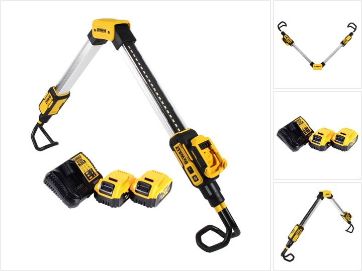 Produktbild DeWalt DCL 045 P2 Akku Lampe LED KFZ Leuchte 12 / 18 V 1700 lm 0-360 Grad drehbare Halterung + 2x Ak