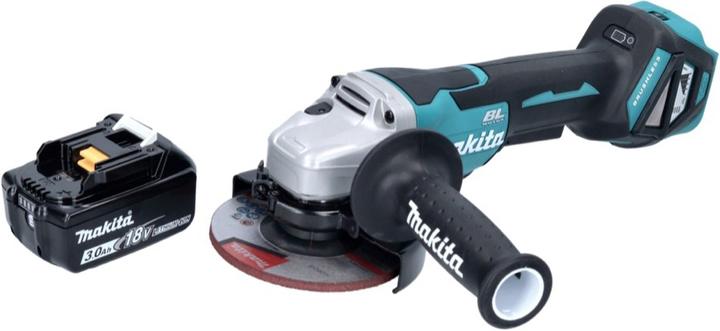 Produktbild Makita DGA 515 F1 Akku Winkelschleifer 18 V 125 mm Brushless + 1x Akku 3,0 Ah - ohne Ladegerät