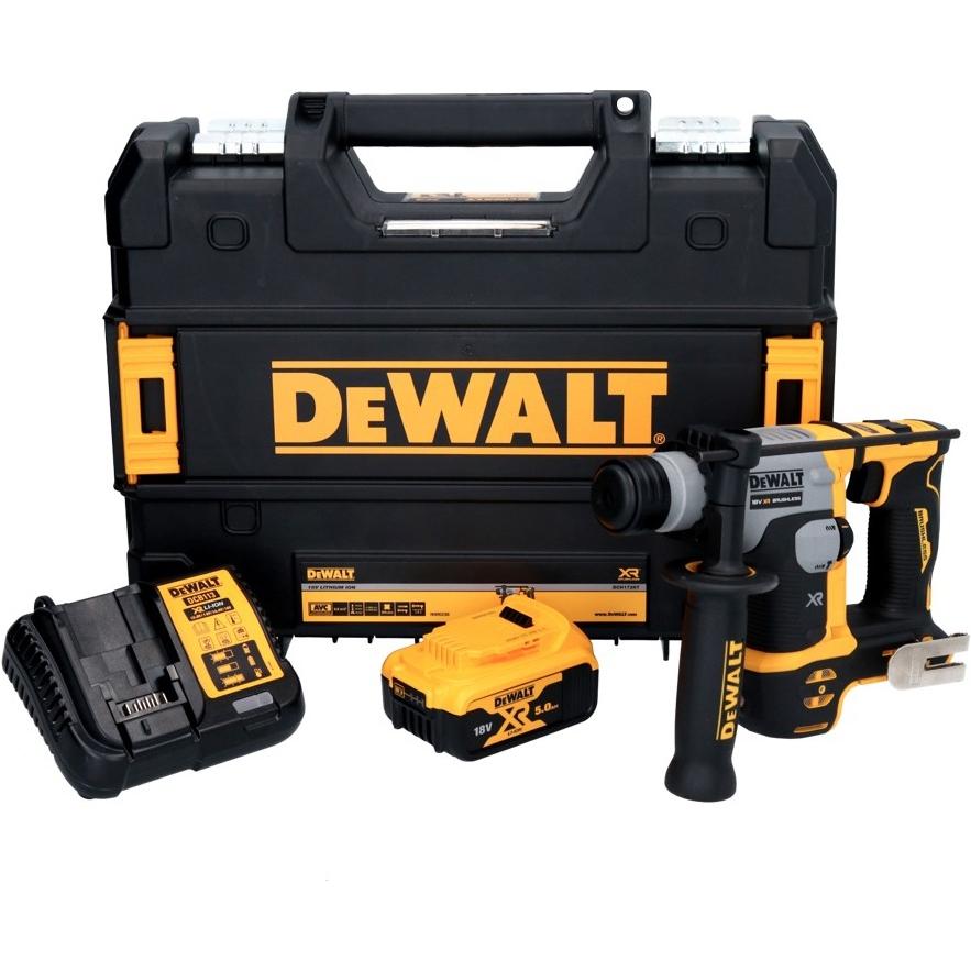 Thumbnail - DeWalt, Bohrmaschine + Akkuschrauber, DCH 172 P1 Akku Bohrhammer 18 V 16 mm 1,4 Joule SDS plus Brushless + 1x Akku 5,0 A...