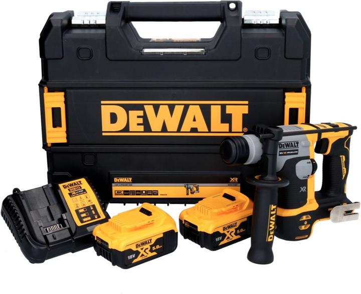 Image du produit DeWalt DCH 172 P2 Marteau perforateur sans fil 18 V 16 mm 1,4 joule SDS plus Brushless + 2x batterie 5,0 (Fonctionnement sur batterie)