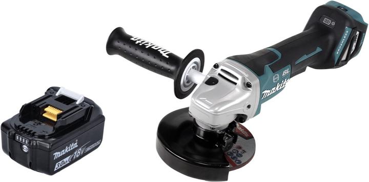 Actual product image Makita DGA 517 F1 Battery angle grinder 18 V 125 mm Brushless + 1x battery 3.0 Ah - without charger (125 mm)