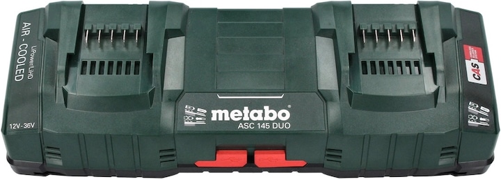 Produktbild Metabo Basis Set 2x Li-Power Akkupack 18 V 4,0 Ah CAS Li-Ion Akku ( 2x 625027000 ) + ASC 145 DUO Dop (18 V)