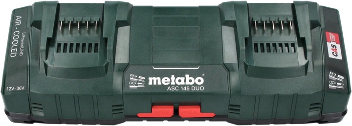 Actual product image Metabo Basic set 4x Li-Power battery pack 18 V 4.0 Ah CAS Li-Ion battery ( 4x 625027000 ) + ASC 145 DUO Dop (18 V)