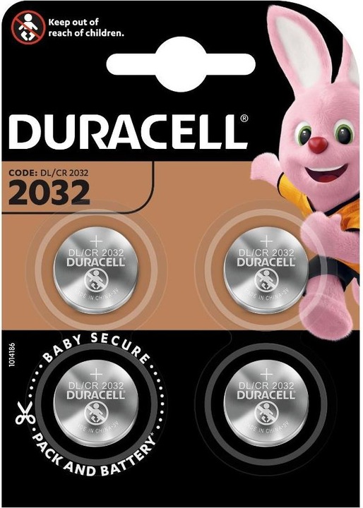 Duracell Single-use battery CR2032 (4 Stk., CR2032, 225 mAh)