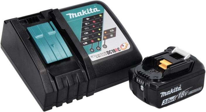 Produktbild Makita DWR 180 RF1J Akku Ratschenschrauber 18 V 47,5 Nm 1/4" 3/8" + 1x Akku 3,0 Ah + Ladegerät + Mak (3/8")