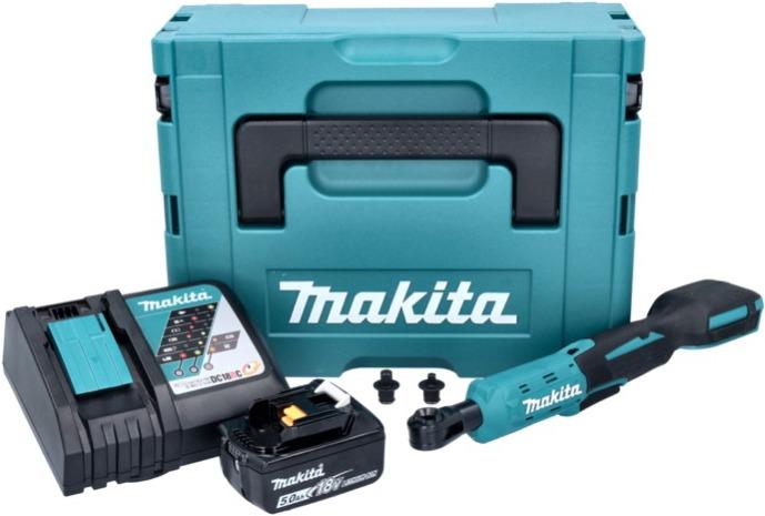 Actual product image Makita PWR 180 RT1J Battery ratchet screwdriver 18 V 47.5 Nm 1/4" 3/8" + 1x battery 5.0 Ah + charger + Mak (1/4")