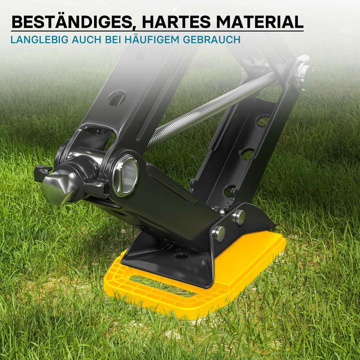 Image du produit Wiltec Unterlegplatten 4er Set Stützplatten HDPE 23,2x17x2,3cm Wohnwagen Stützen