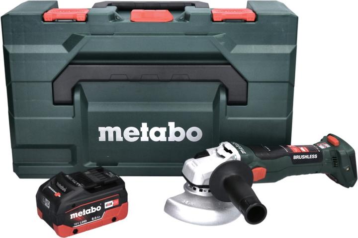 Image du produit Metabo W 18 LT BL 11-125 meuleuse d'angle à batterie 18 V 125 mm sans balais + 1x batterie 8,0 Ah + (125 mm)