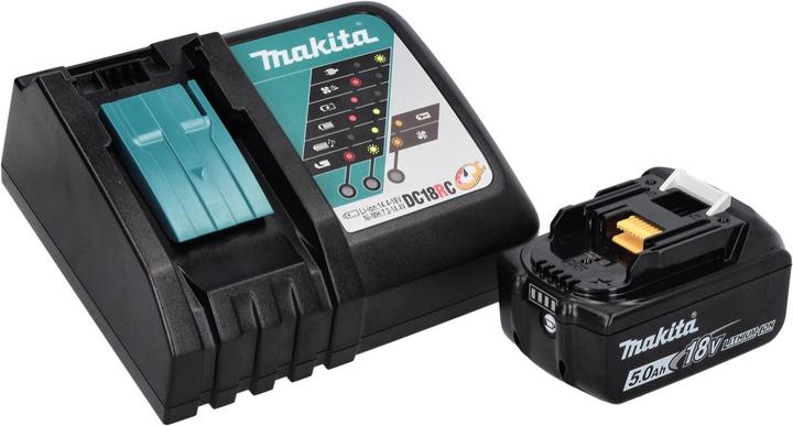 Productafbeelding Makita DEADML 815 RT1 LED batterij handlamp 14.4 - 18 V 160 lm + 1x batterij 5.0 Ah + lader (160 lm)