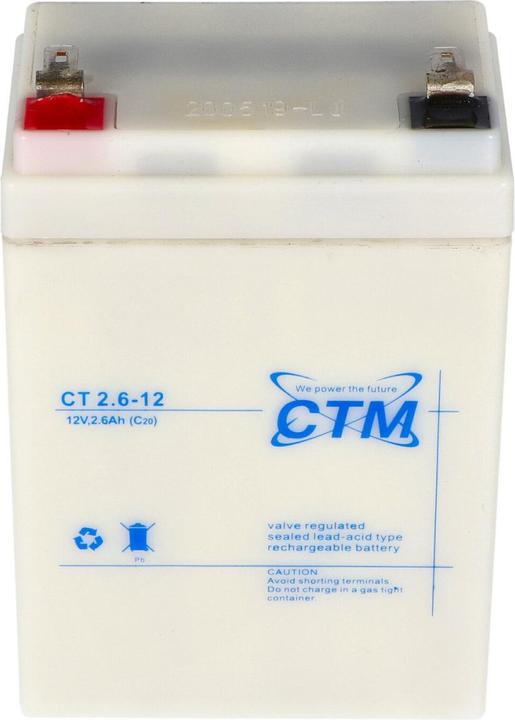Produktbild CTM Akku 2.6-12, MP2,2-12D, MP2.2-12D, RLl1226, 6FM2.6 (12 V, 2.60 Ah)