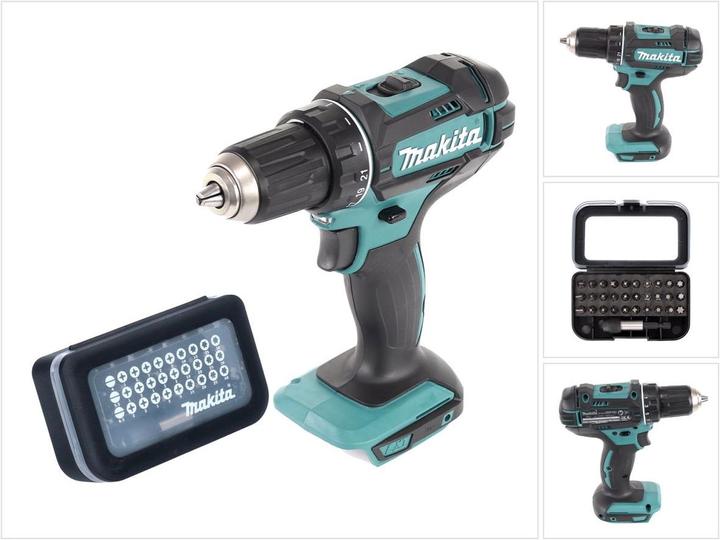 Actual product image Makita DDF 482 Z cordless drill driver 18 V 62 Nm + bit set 31 pcs ( D-30667 )