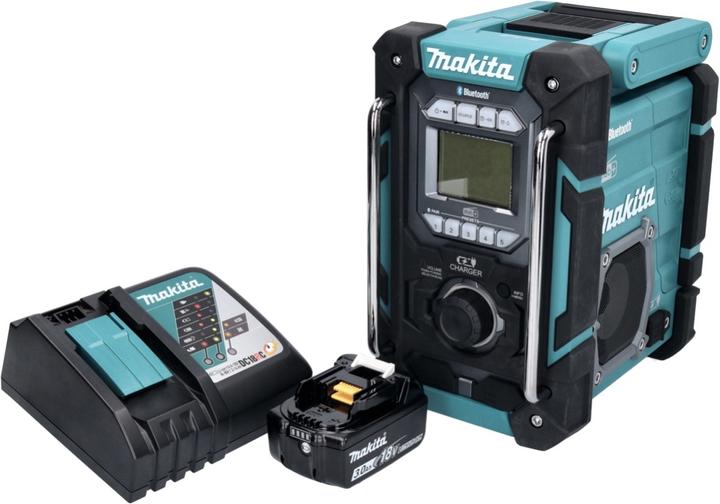 Actual product image Makita DMR 301 RF1 Rechargeable construction site radio 12 V max. - 18 V DAB / DAB+ / Bluetooth + 1x (AM, FM, DAB+, DAB, Bluetooth)