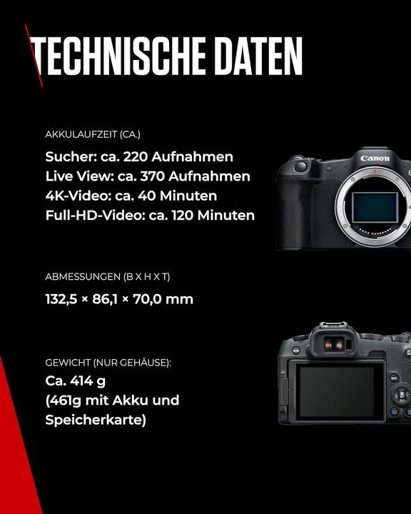 Actual product image Canon EOS R8 (EU) (24.20 Mpx, Full frame)