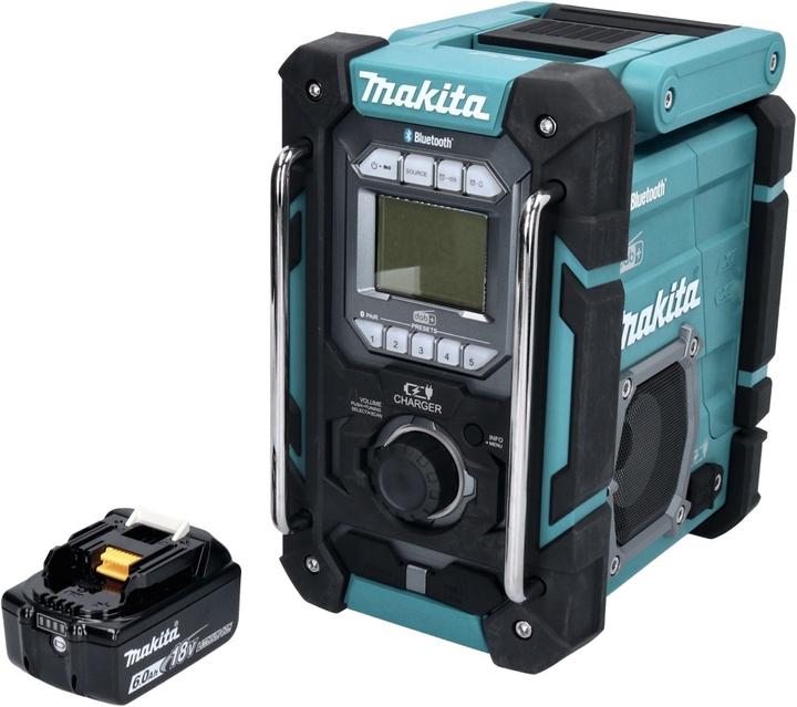 Immagine prodotto Makita DMR 301 G1 Radio da cantiere ricaricabile 12 V max. - 18 V DAB / DAB+ / Bluetooth + 1x batteria (AM, DAB, DAB, FM, Bluetooth)