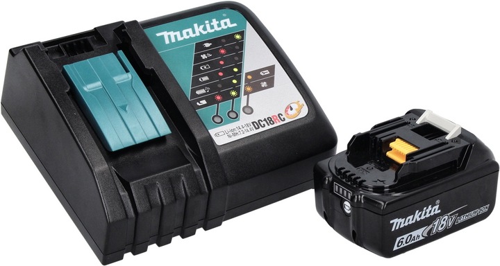 Produktbild Makita DMR 301 RG1 Akku Baustellenradio 12 V max. - 18 V DAB / DAB+ / Bluetooth + 1x Akku 6,0 Ah + L (AM, FM, DAB+, DAB, Bluetooth)