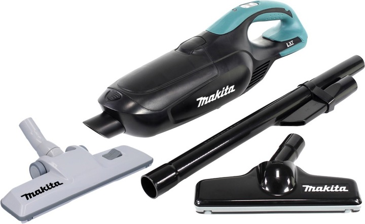 Actual product image Makita DCL 182 ZB cordless hoover 18 V black + reversible floor nozzle - without battery, without charger