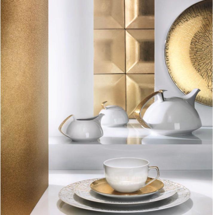 Produktbild Rosenthal Platte 18 cm - TAC Gropius Skin Gold (1 x, 18 cm)