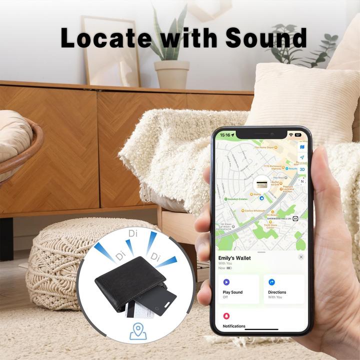 Image du produit Reyke Slim Wallet Tracker Card mit Apple Find My (iOS) (iOS)