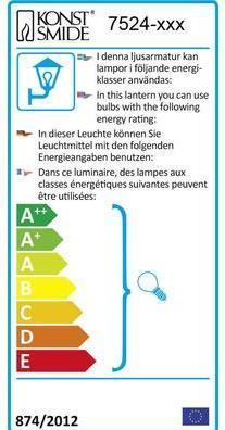 Label énergétique Konstsmide Trieste (GU10, IP44)