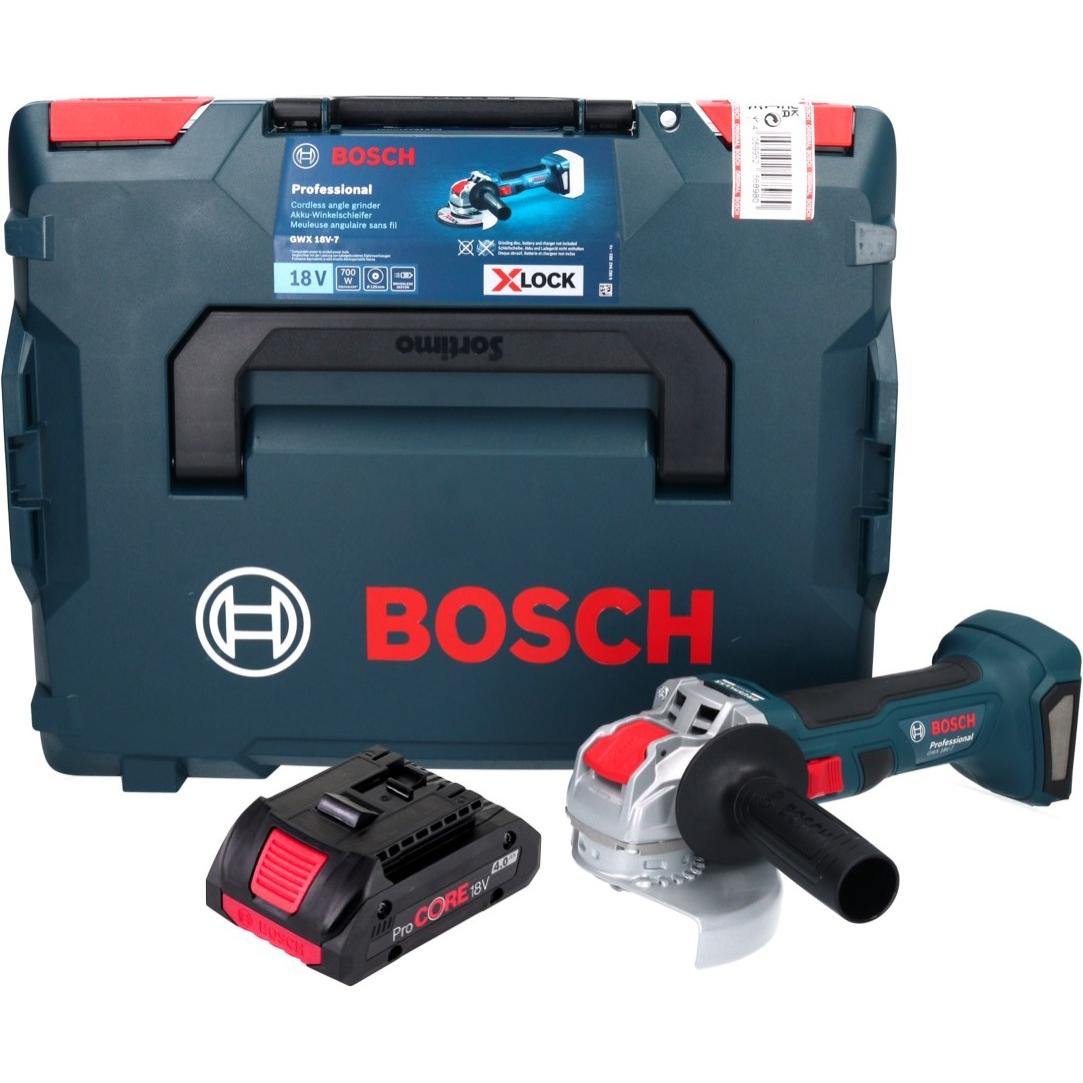 Thumbnail - Bosch Professional, Winkelschleifer, Bosch GWX 18V-7 Professional Akku Winkelschleifer 18 V 125 mm Brushless X-LOCK + 1x...