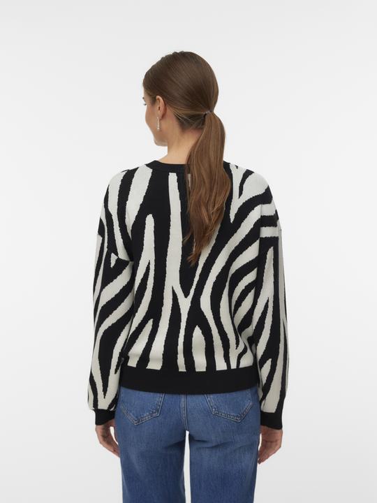 Actual product image Vero Moda Vmsiljeanimal Ls O-Nck Pullover Ga Noos (L)