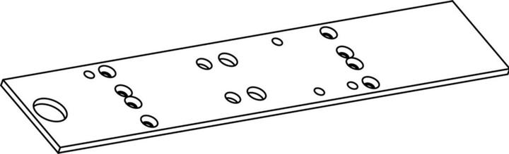 Actual product image Geze Mounting plate for TS 5000 RFS / EFS (Room door, Entrance door, Wooden door, French window, Indoor)