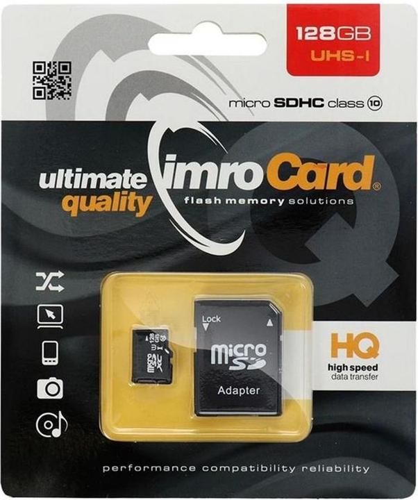 IMRO 10/128G UHS-I ADP (128 GB, microSDHC, U1, UHS-I)