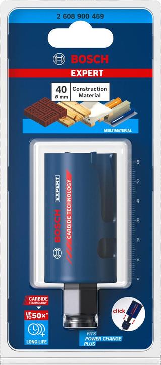 Produktbild Bosch Professional Zubehör EXPERT Construction Material Lochsäge, 40 x 60 mm (40 mm)