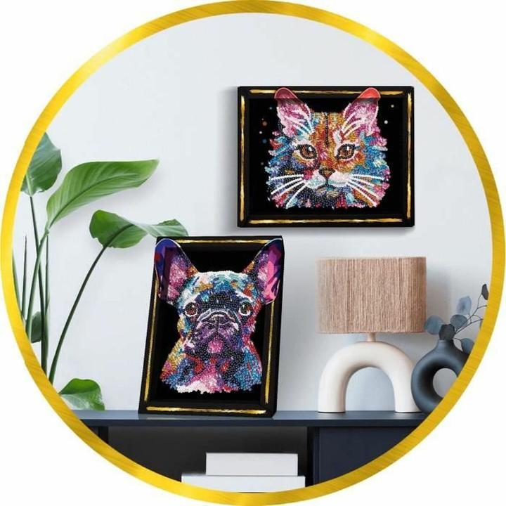 Actual product image Lansay Sequin art PopArt dog
