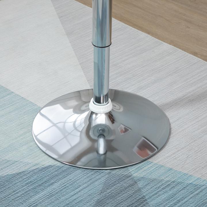 Actual product image Homcom Metal bar table stand and plate base, Movable 360-degree table top (Ø 61 x 97 cm)