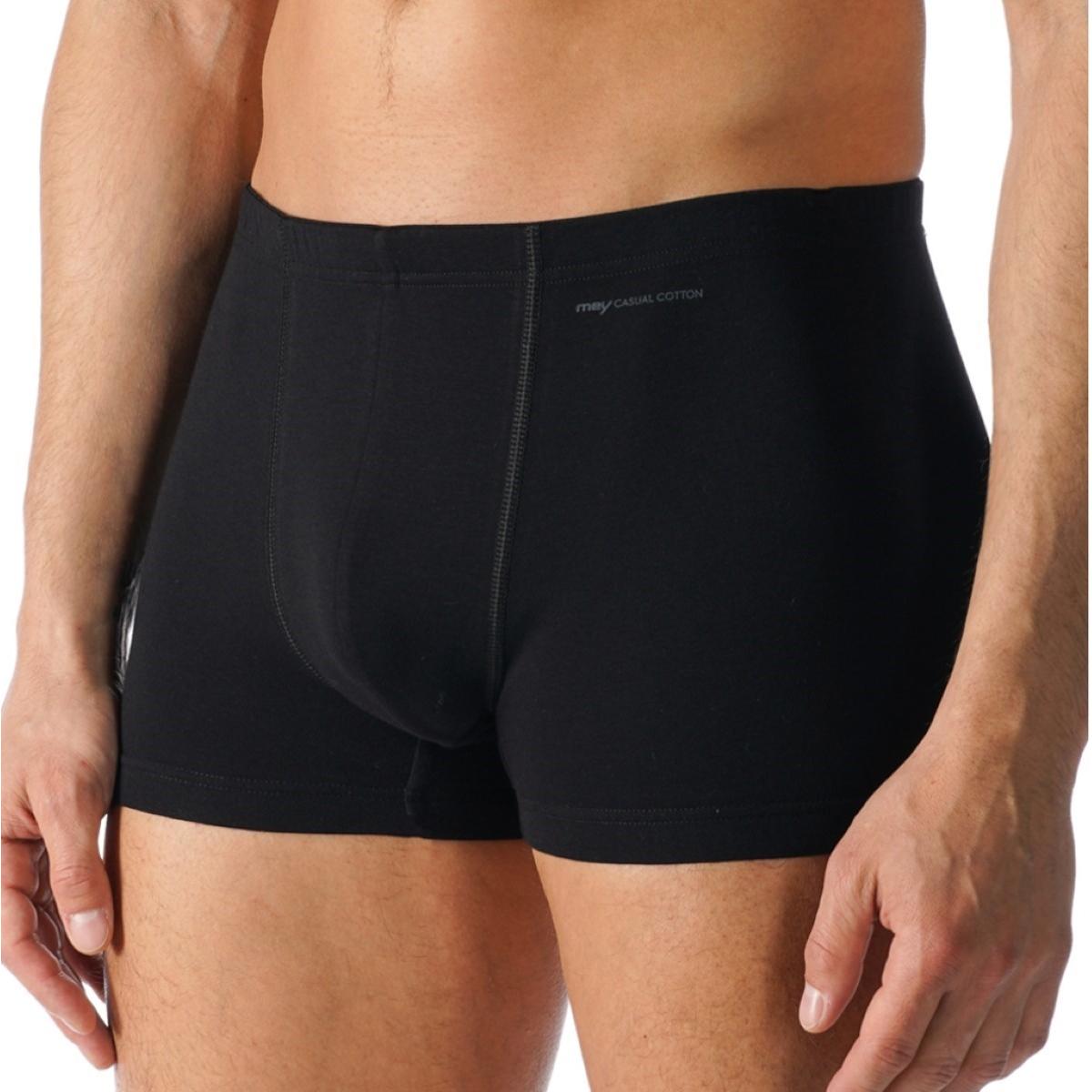 Thumbnail - Mey, Herren, Unterhosen, 2er Pack Casual Cotton Shorty - Pant, Schwarz, (L, 2er Pack)