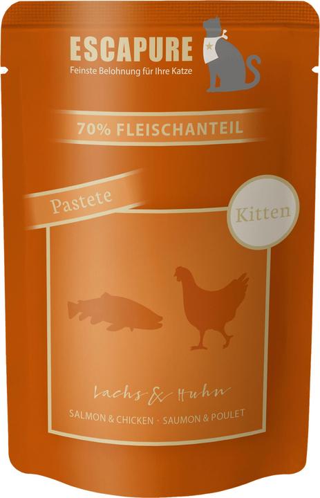Escapure Lachs & Huhn – Kitten (Welpe + Kitten, 1 Stk., 105 g)