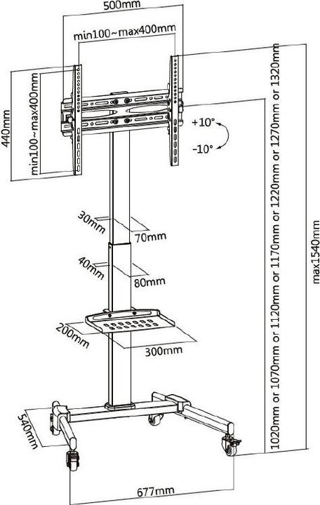Produktbild equip Universal (35 kg, 32" - 55")