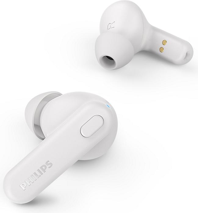Produktbild Philips TAT1108WT headphones/headset Wireless In-ear Calls/Music Bluetooth White (5 h, Kabellos)
