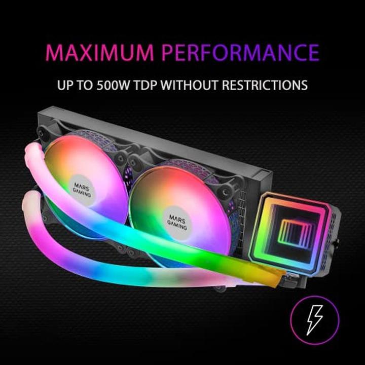 Immagine prodotto Mars Gaming KIT WATERCOOLING AIO ML-ULTRA240 RGB - 240MM (NOIR)