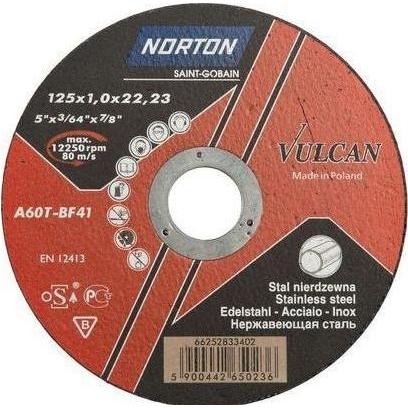 Pipedream Norton Clipper tarcza flex 41 125 x 1,0 x 22,2 A 60 T Vulcan Inox (66252833402) (66252833402)