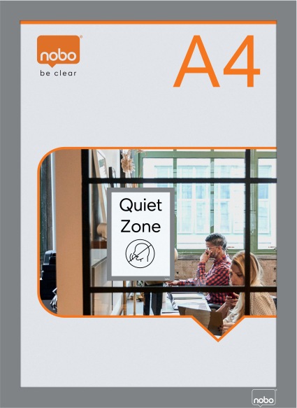 Actual product image Nobo Poster Frame Self-adhesive Magnetic (A4)