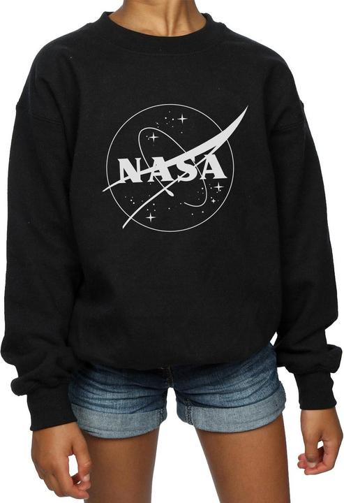 Produktbild Nasa Classic Insignia Logo Monochrome Sweatshirt Mädchen (152, 158)