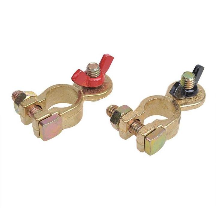 Image du produit ProPlus Jeu de cosses de batterie (+) et (-) avec écrou papillon rouge/noir sous blister