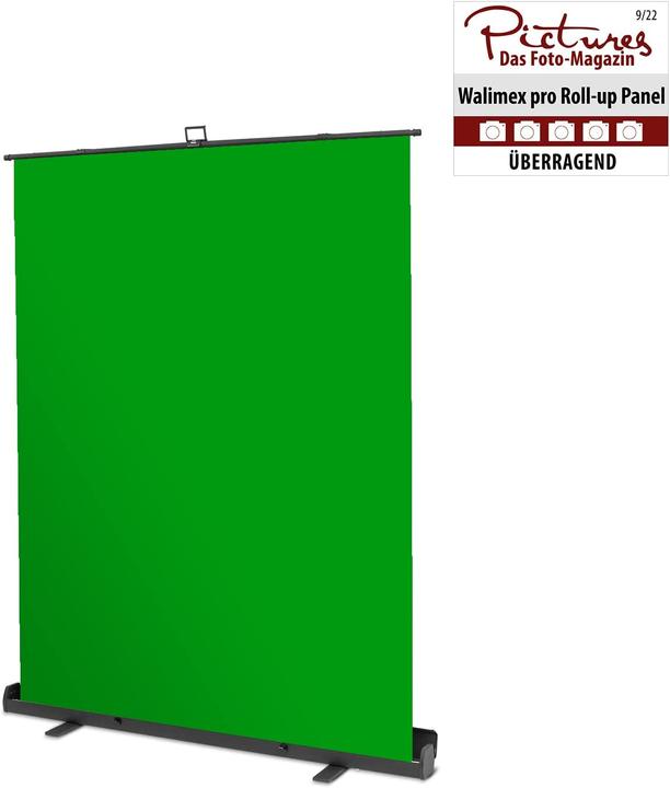 Produktbild Walimex pro Roll-up Panel Hintergrund grün 165x220 (176.50 cm, 226 cm)