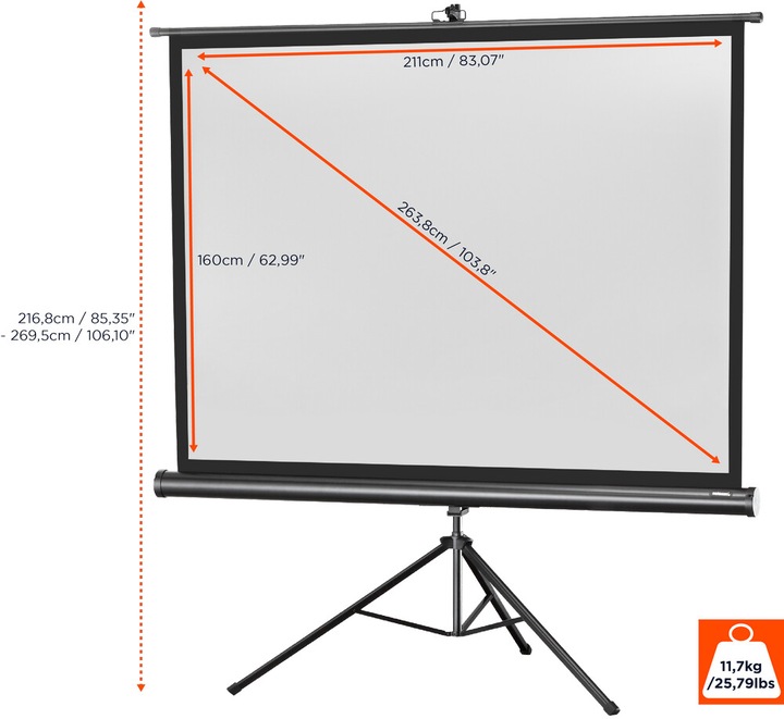 Produktbild Celexon Eco Stativ, Leinwand, 4:3 (104.33", 4:3)