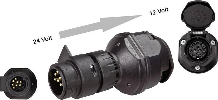 Image du produit SecoRüt Réducteur de tension de 24 à 12 volts 13 à 13 pôles